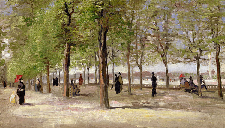 Lane At The Jardin Du Luxembourg Van Gogh Oil Painting